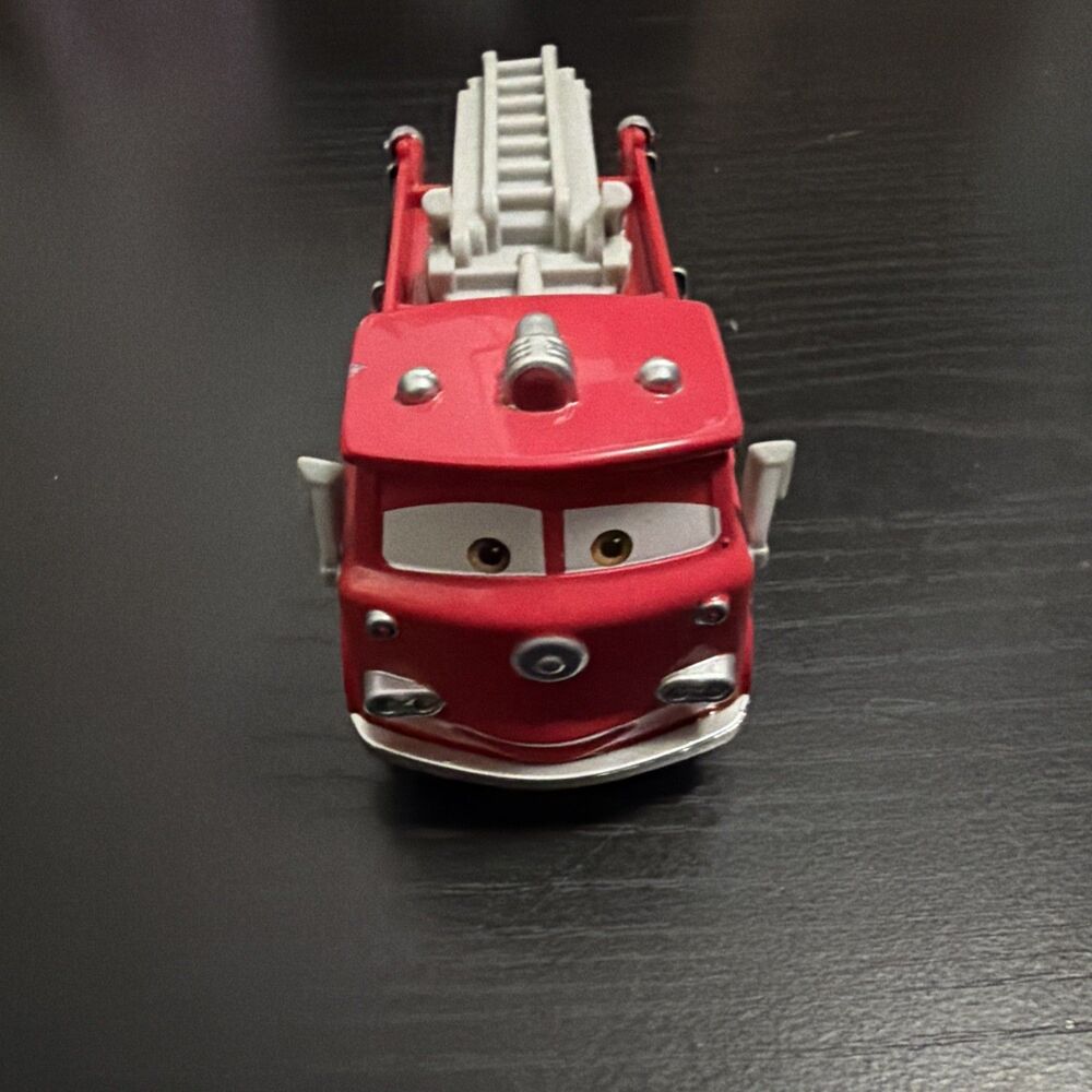 Original Disney Pixar Cars Red The Fire Truck 1:55 Diecast